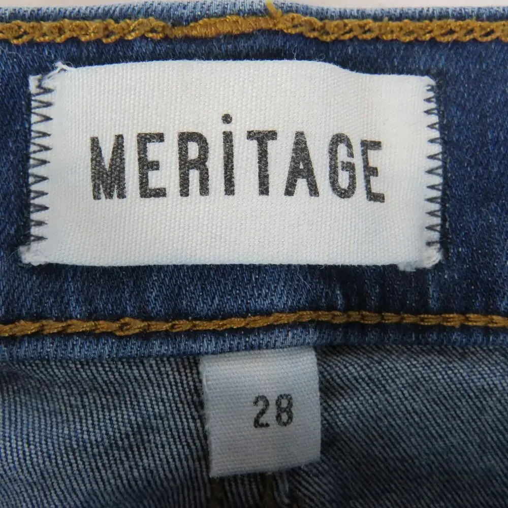 Meritage High Rise Dark Wash Skinny Jeans Size 28